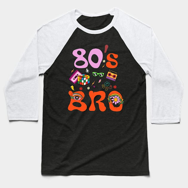 This Is My 80s Bro T-Shirt 80's 90's Party Vintage Baseball T-Shirt by Adam4you